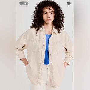 MOTHER The Piece of Work Shirt Off White Cream Button Down Shirt